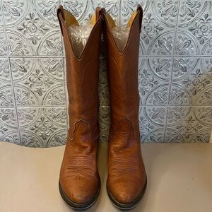 Light Brown Soft Leather Nocona Boots Size 7